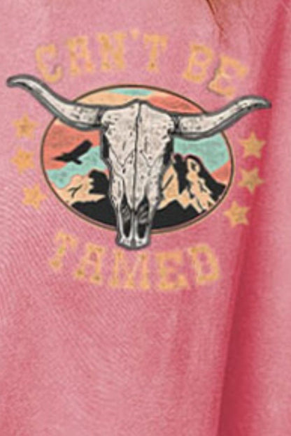 Bull Graphic Oversized Sweatshirt
