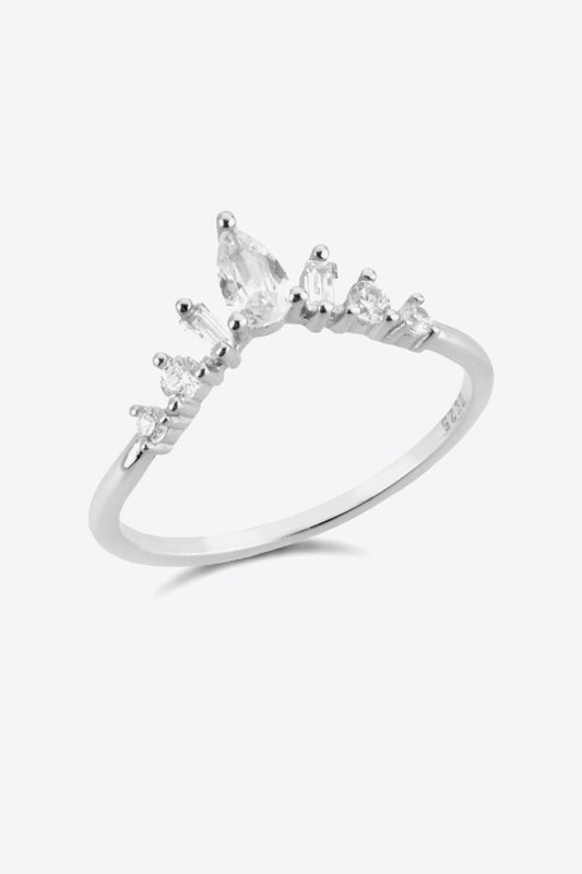 Diamond Accent Sterling Silver Ring - Ivory Lane Boutique & Co.