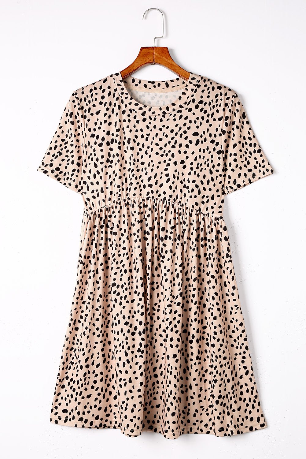 Leopard Print Tunic T-shirt Dress - Ivory Lane Boutique & Co.