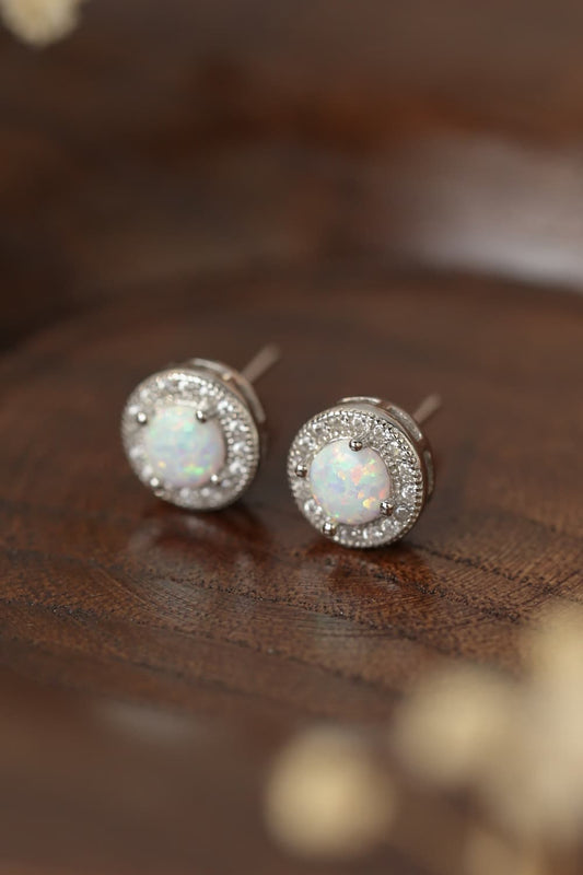 Modern 4-Prong Round Stud Earrings - Ivory Lane Boutique & Co.